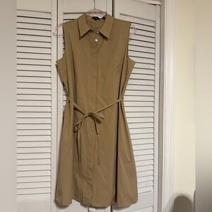NWT Theory sleeveless belted button down dress, size 10